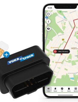 OBD (2G) GPS-Tracker (europaweite Datenflat für 12 Monate)