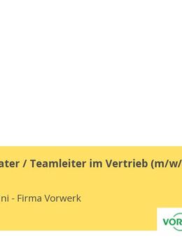 Kundenberater / Teamleiter im Vertrieb (m/w/d) - Würzburg