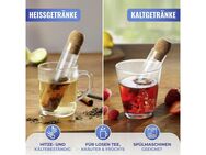 Maximex Teesieb, Borosilikatglas, (Set, 2-St), für losen Tee, Kräuter, Früchte, inkl. Korkverschluss mit Armomaschutz