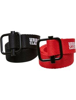 URBAN CLASSICS Hüftgürtel Urban Classics Unisex Industrial Canvas Belt Kids 2-Pack