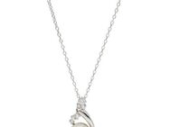 Smart Jewel Kette mit Anhänger Anhänger mit Zirkonia und Süßwasser-Perle, Silber 925