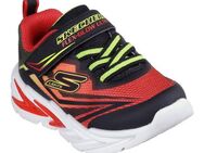 Skechers FLEX-GLOW ULTRA LIGHTS Lauflernschuh, Blink,-Klettschuh zum Schlüpfen, Neon, Größenschablone zum Download
