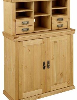 Home affaire Sekretär Konrad, Schreibtisch aus Massivholz, mit viel Stauraum, B89 x H122 cm