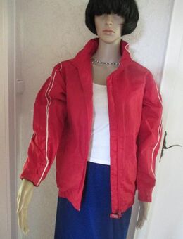 NEU * Windbreaker * Softshell * Racing * Kapuzen * Blouson * Bomber * Jacke "HERE & THERE" Gr. 34, 36- 38/ XS- S * rot * weiß * - Riedlingen