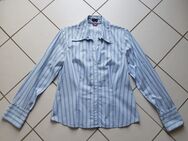 Bluse Otto Kern Gr. 40 blau weiß gestreift 100 % Baumwolle Brustweite 50 cm wie neu - Hamburg Wandsbek