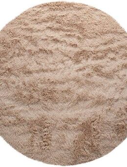Paco Home Hochflor-Teppich Silky 591, rund, Höhe: 37 mm, Uni Farben, besonders weich und kuschelig