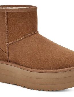 UGG Classic Mini Platform Plateaustiefelette, Winterboots, Plateau Stiefel, Schlupfstiefel zum Schlupfen