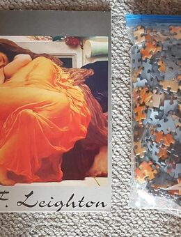 i05) 2x gelegtes 1000 Teile Puzzle - Motiv: Flaming June von Frederic Leighton - Garbsen
