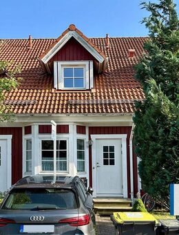 Süßes Schwedenhaus in Burg in der Nähe von Südstrand und Hafen. - Fehmarn