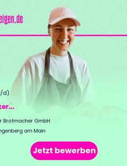 Bäcker (m/w/d) - Klingenberg (Main)
