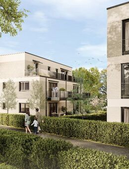 Helle 3-Zimmer-Neubauwohnung im Erdgeschoss mit schöner Terrasse und Garten - Garching (München)