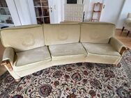 Halbrunde Retro Couch mit 2 Sesseln - Idar-Oberstein