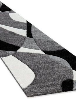 Paco Home Läufer Diamond 664, rechteckig, Höhe: 18 mm, Teppich-Läufer, Kurzflor, 3D-Design, modernes geometrisches Muster