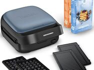 Tefal 2-in-1-Sandwichmaker SW8674 Snack Collection, 700 W, Antihaftbeschichtung, austauschbare Plattensets, inkl. Rezeptbuch