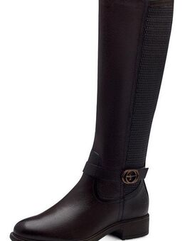 Tamaris Stiefel, Blockabsatz, Langschaftstiefel mit XS-Schaft und Stretchfunktion
