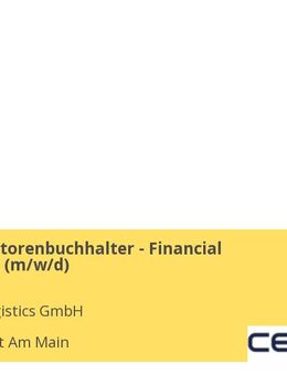 Senior Debitorenbuchhalter - Financial Accounting (m/w/d) - Frankfurt (Main)