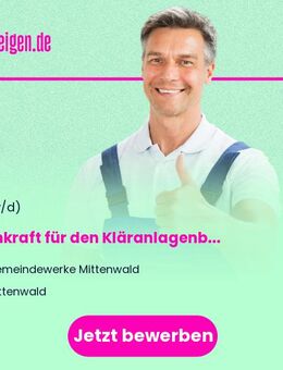 Fachkraft für den Kläranlagenbetrieb (m/w/d) - Mittenwald