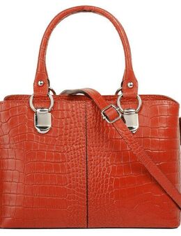 Cluty Umhängetasche, echt Leder, Made in Italy