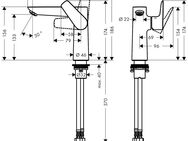 hansgrohe Waschtischarmatur Talis E 15cm, ohne Ablaufgarnitur, chrom