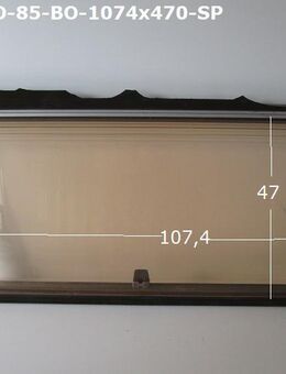 Hobby Wohnwagen Fenster ca 107,4 x 47 Bonoplex - Sonderpreis 5404/5000 D449 - Rahmen defekt, Scheibe ok - Schotten Zentrum
