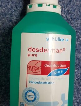 f18) 500 ml Händedesinfektionsmittel von Schülke - Desderman Pure Desinfection PZN 01510559 - Garbsen