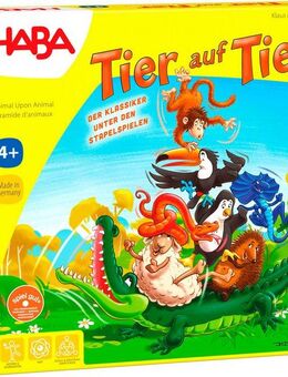 Haba Spiel Tier auf Tier - Der Klassiker unter den Stapelspielen, Stapelspiel