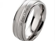 Herrenring Titanring HT019 mit individuell Außengravur - Aholming