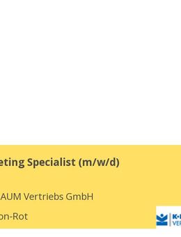 Sales Marketing Specialist (m/w/d) - Sankt Leon-Rot