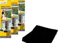 SCHELLENBERG Fliegengitter-Gewebe Maxi für große Fenster, (Packung, 3-St), Insektenschutz und Mückenschutz, 150 x 300 cm, anthrazit und weiß
