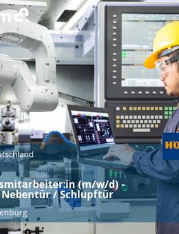 Fertigungsmitarbeiter:in (m/w/d) - Abteilung Nebentür / Schlupftür - Amt Wachsenburg