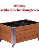 Dobar Hochbeet Rollfi Holz mit Rollen Pflanzbeet Blumenbeet #DH73 in 75217