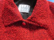 NEU * 50er Jahre * Rockabilly- Style * Bouclé * Woll * Kurz * Blazer * Jacke "la belle CREATION" Gr. 38- 40/ S- M * rot- schwarz * - Riedlingen