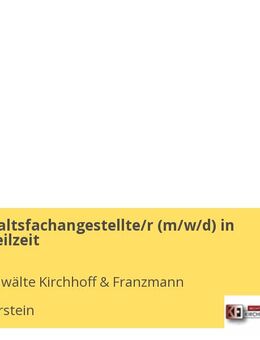Rechtsanwaltsfachangestellte/r (w/m/d) in Vollzeit / Teilzeit - Idar-Oberstein