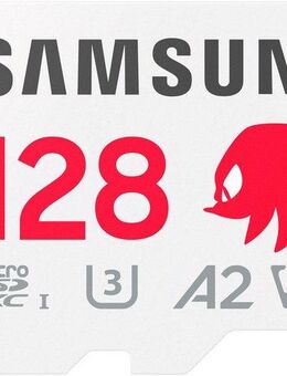 Samsung SONIC microSD + SD Adapter Speicherkarte (128 GB, Video Speed Class 30 (V30)/UHS Speed Class 3 (U3), 180 MB/s Lesegeschwindigkeit)