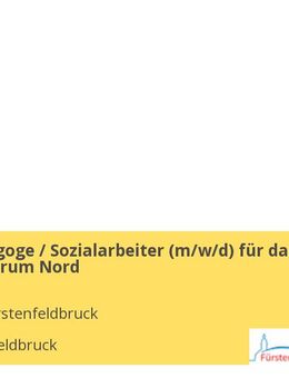 Sozialpädagoge / Sozialarbeiter (m/w/d) für das Jugendzentrum Nord - Fürstenfeldbruck