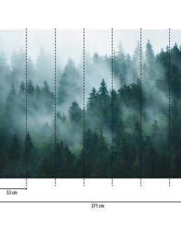 living walls Fototapete THE WALL III Landschaft Tapete Motivtapete Wald Wald, glatt, matt, (1 St), Vliestapete floral für Schlafzimmer Küche Wohnzimmer Landschaft Design