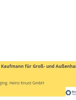 Ausbildung Kaufmann für Groß- und Außenhandel (m/w/d) - Herne