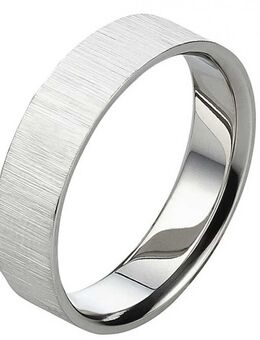 Herrenring Edelstahl AB1007 ohne Stein mit gratis Gravur - Aholming