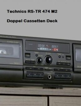 T E C H N I C S             RS-TR 474 Top **** DOPPEL Kassetten Tape HX PRO MOTORISIERTES Cassetten Fach autom. Hifi-Audio - Dübendorf