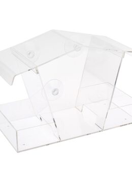 TIAKI Vogelfutterhaus fürs Fenster - L 15 x B 11 x H 23 cm