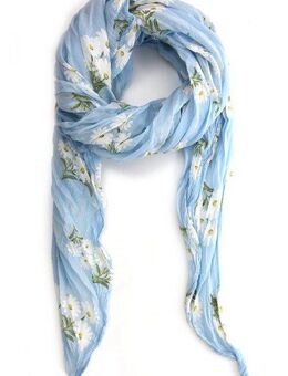 COLLEZIONE ALESSANDRO Modeschal Provence, (1-St), mit Margeriten mit Seidenanteil