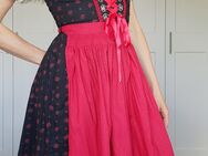 Dirndl Damen XS S Trachten Kleid Landhaus schwarz rot - Fulda