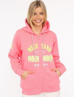 Zwillingsherz Sweatjacke "Moin Moin" Kapuze, Langarm, Reißverschluss, modisch, maritim, Kordelzug