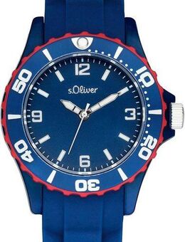 s.Oliver Quarzuhr 2036495, Armbanduhr, Kinderuhr, analog, Silikonarmband, Geschenkidee