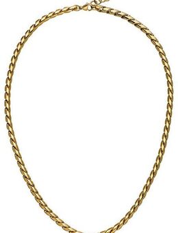 JOBO Kette ohne Anhänger gedreht, Edelstahl goldfarben 47 cm