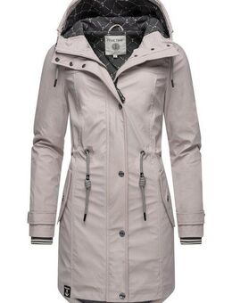 PEAK TIME Regenjacke L60042 stylisch taillierter Regenmantel für Damen