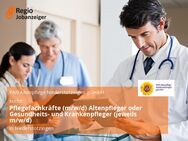 Pflegefachkräfte (m/w/d) Altenpfleger oder Gesundheits- und Krankenpfleger (jeweils m/w/d) - Niederstotzingen