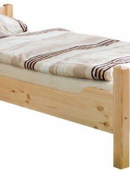 Ticaa Massivholzbett Rita, Doppelbett, aus Kiefer Massivholz, inkl. Rollrost