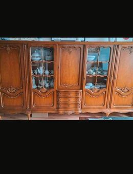 Warrings Barock Chippendale Schrank Vitrine Massivholz - Heidelberg