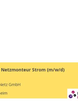 Elektriker / Netzmonteur Strom (m/w/d) - Weikersheim